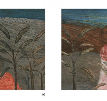Girl with the plants 1 and 2 (Diptych)