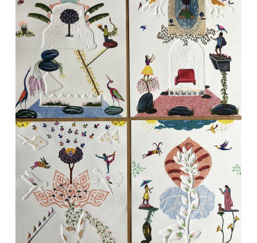 Happy Home with my Family (set of 4)