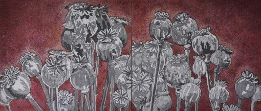 A Cycle Of Poppies - Diptych  | 15 x 18.5 in. each