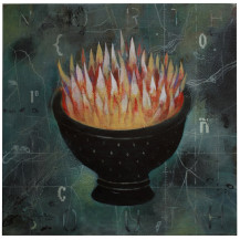 Alchemy 1 - (Bowl of Flames) | 12 x 12 in.