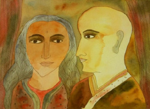 Buddhist priest and his wife | 11’’ x 14’’
