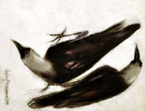 Crow | 9 x 12 Inches