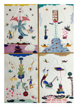 Dabbawala (set of 4) | 11 x 8 in. each