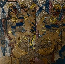 Dubai Gold | 20 x 20 in.