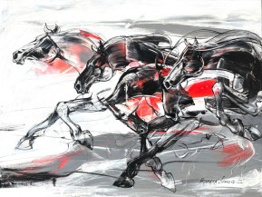 Galloping Horses | 36 x 48 in.
