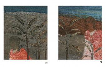 Girl with the plants 1 and 2 (Diptych) | 30 x 24 in each