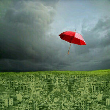 In The Rainy Day | 24 X 24 Inches