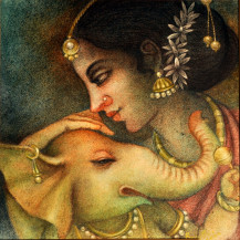 Mother and Child | 16 x 16 Inches