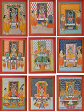 ShreeNathji Darshan (Set of 9) | 14 X 11 Inches each