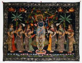 Shrinathji with Gopis I | 36 x 60 in