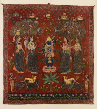 Shrinathji with Gopis II | 60 x 60 in