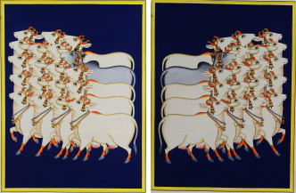 Sri Krishna With Gopis | 24 X 18 Inches