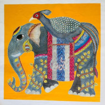 The Elephant Ride  | 36 x 36 in
