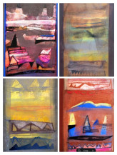 Untitled (set of 4 ) | 12.5 x 9.5 in each.