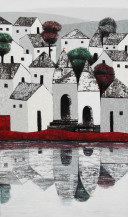 Village 77 | 60 X 36 Inches