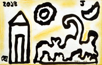Landscape with moon and sun | 7
